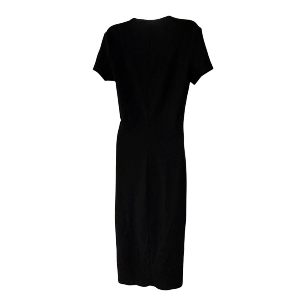 Vintage Blues Black‎ Maxi Dress Minimal Chic 90s Grunge V Neck - Picture 4 of 7